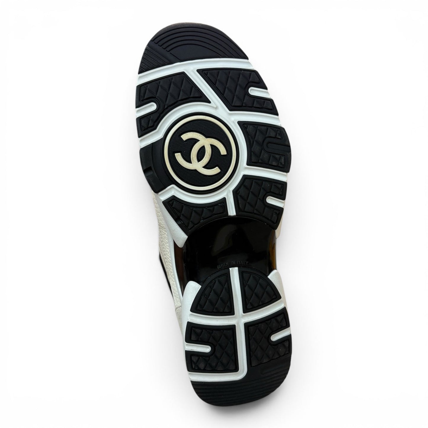 Chanel CC Logo Sneakers White / Black | Size 42(9)