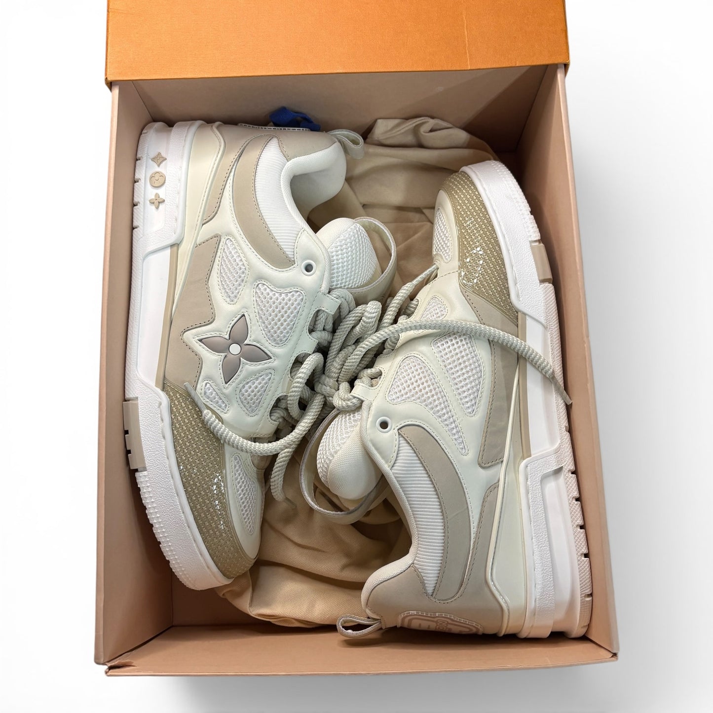 Louis Vuitton LV Skate Sneakers Beige | Size 10LV