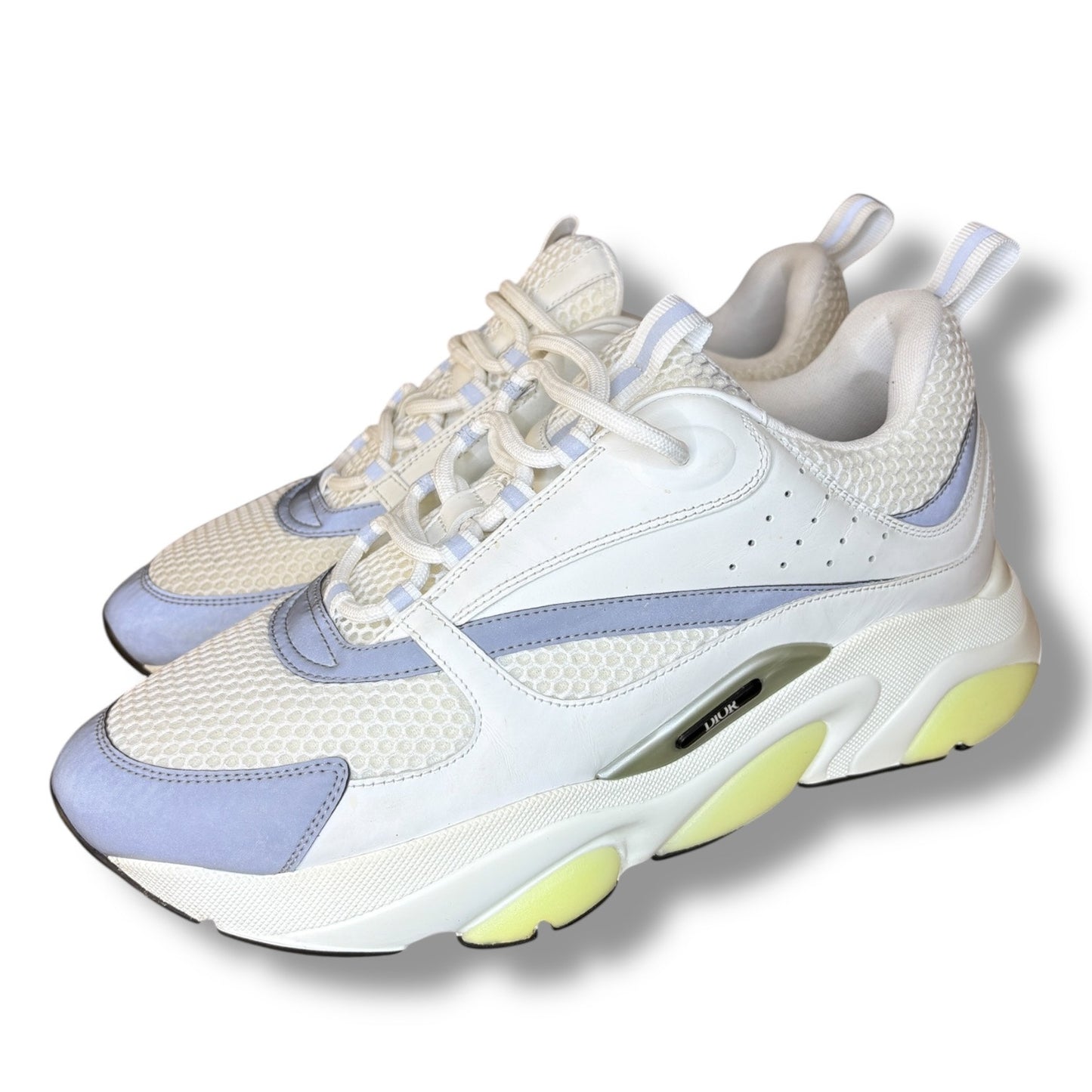 Dior B22 Reflective Low Top White Sneakers | Size 44 (11US)