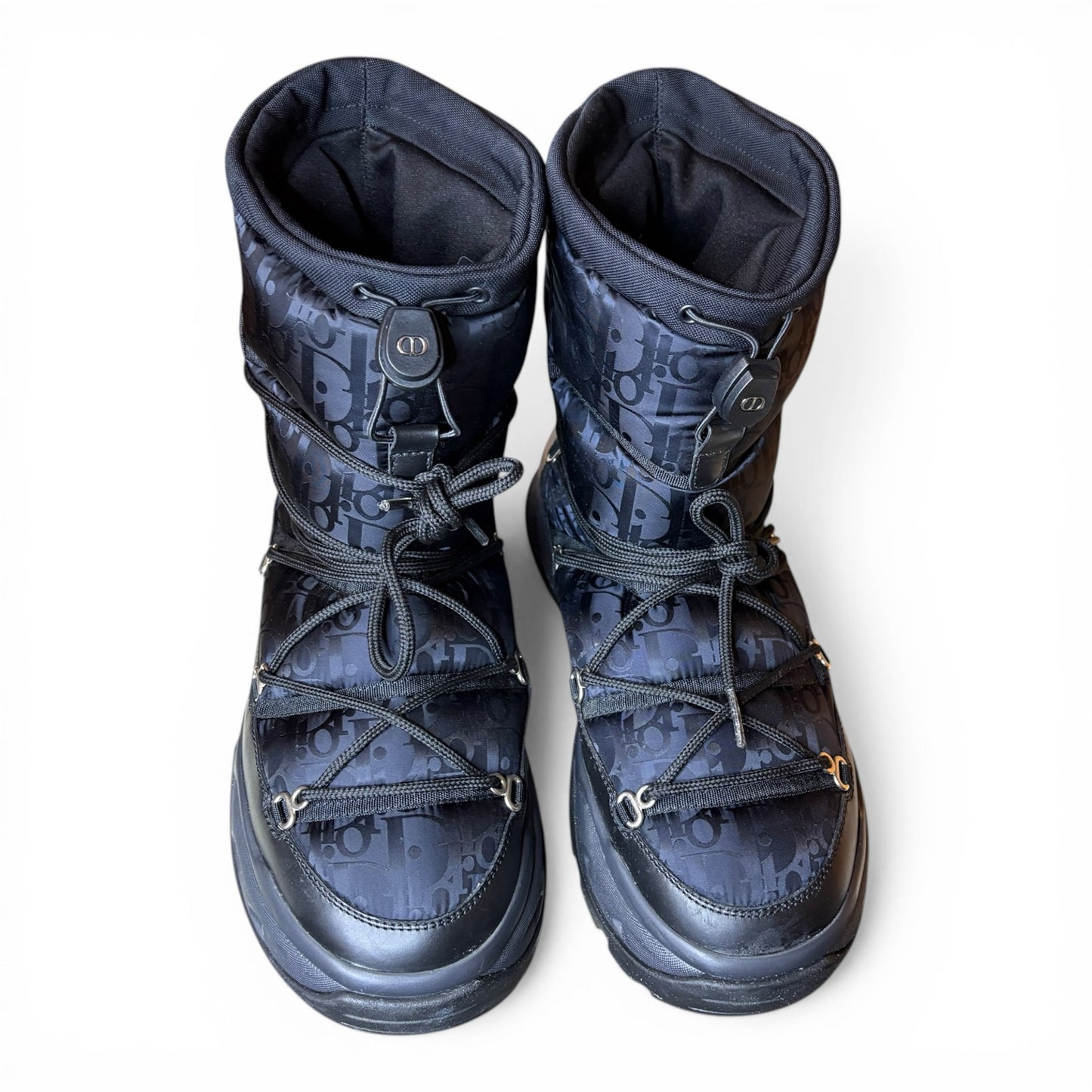 Dior Snow Ankle Boot Black Oblique Nylon | Size 42(9US)