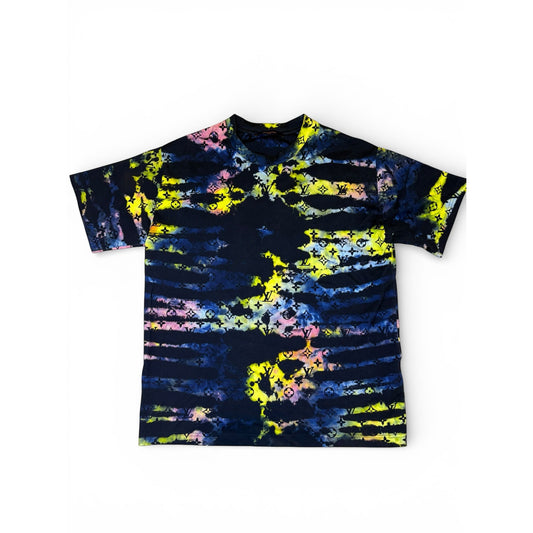 Louis Vuitton Monogram Tie Dye Printed Colorful Tee | Medium