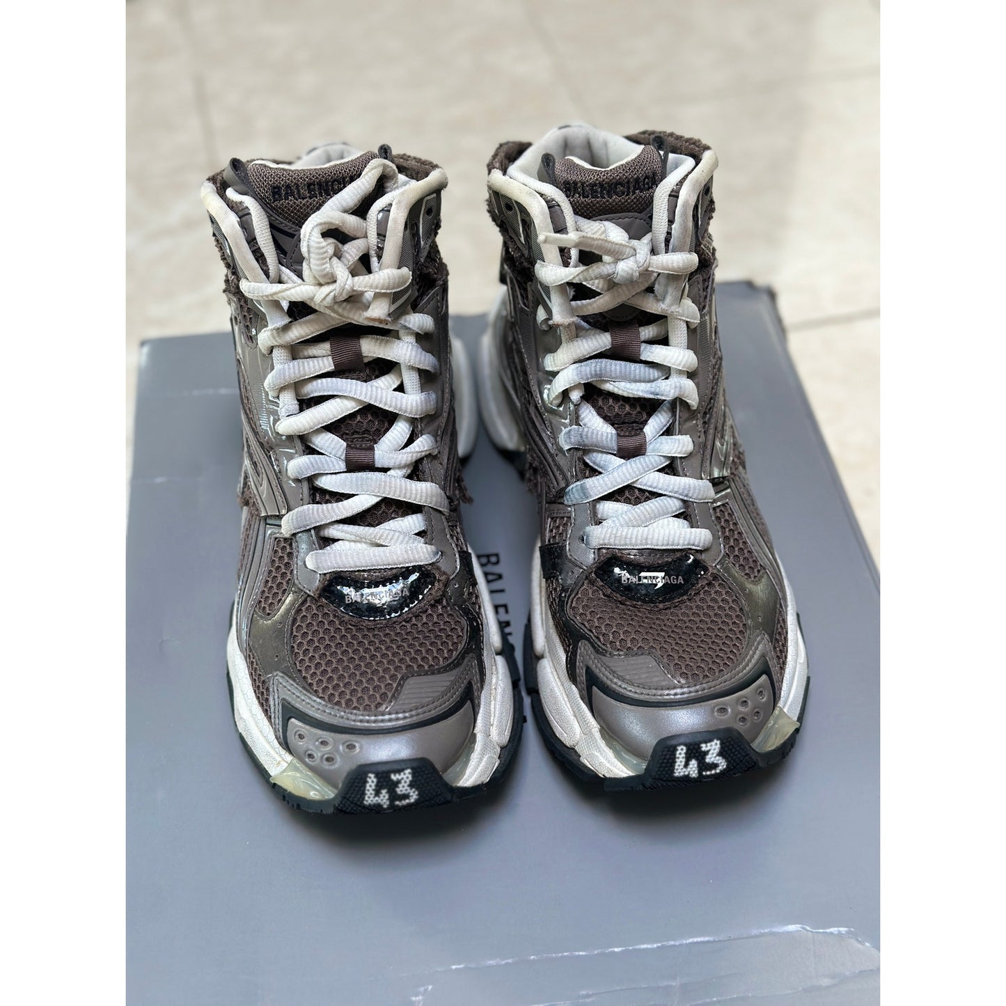 Size 10 - Balenciaga Runner High 'Black Medium Grey'