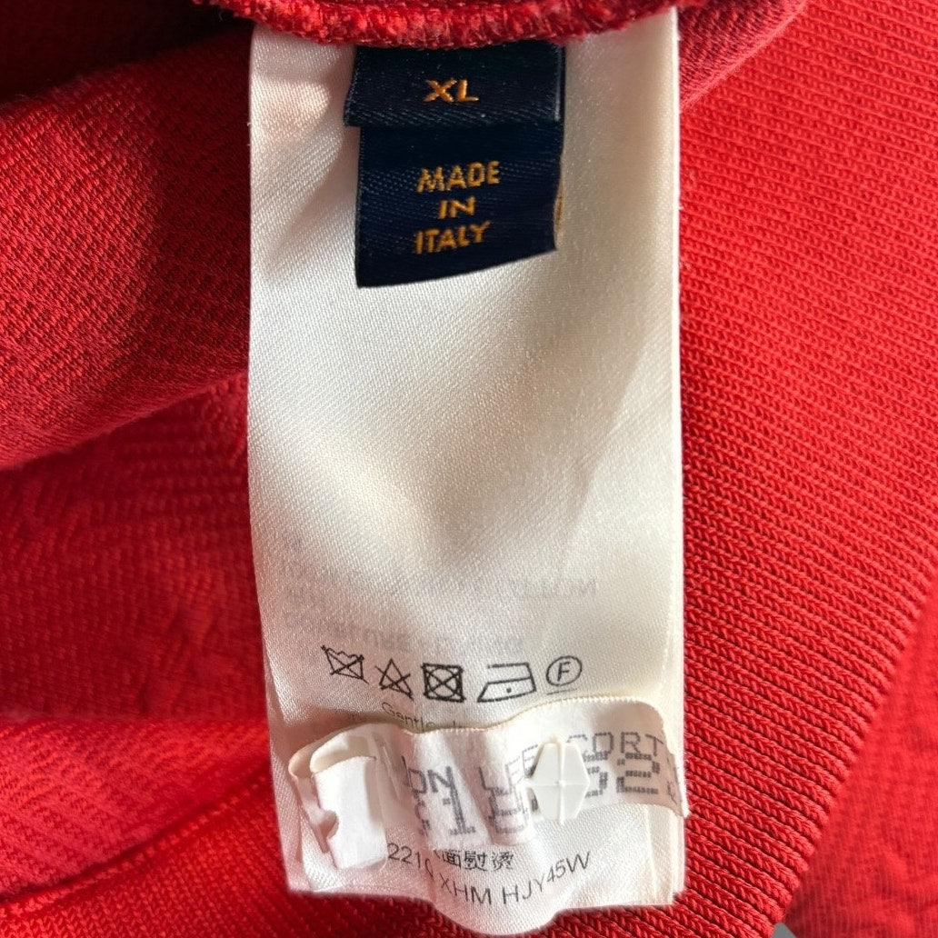 Louis Vuitton Red Monogram Track Jacket | Size XL