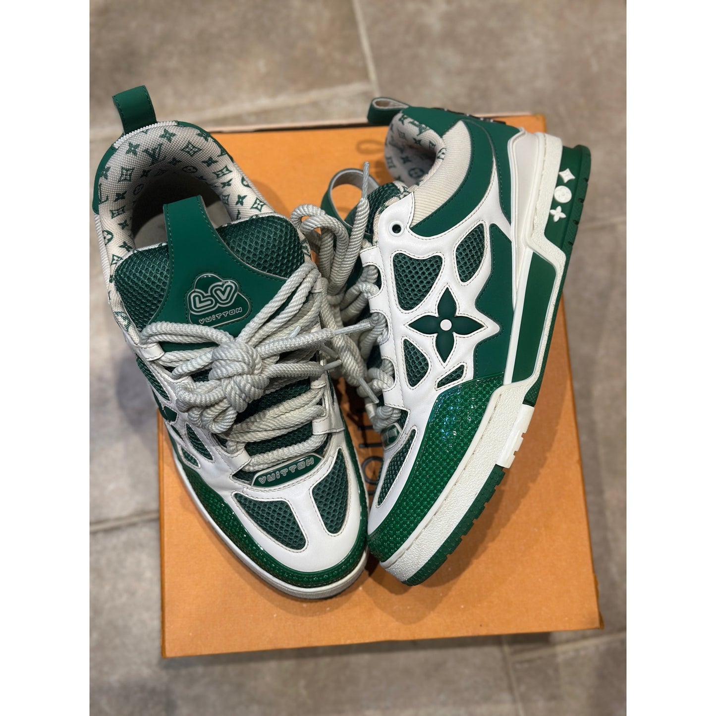Louis Vuitton LV Skate "Green/White" Trainer | Size 9.5UK