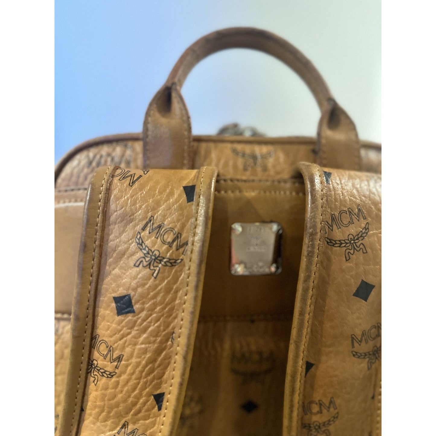 MCM monogram bag backpack - regular sized