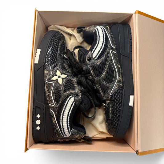 Louis Vuitton LV Skate Sneakers Snakeskin Black | Size 10LV