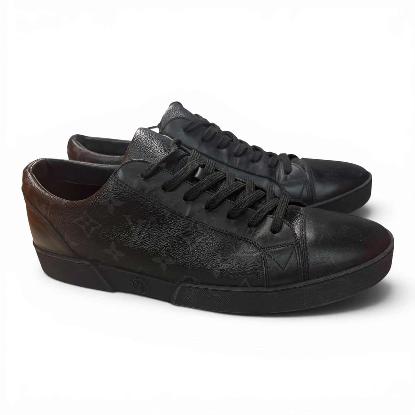 Louis Vuitton Match-Up Black Monogram Sneakers | Size 9LV