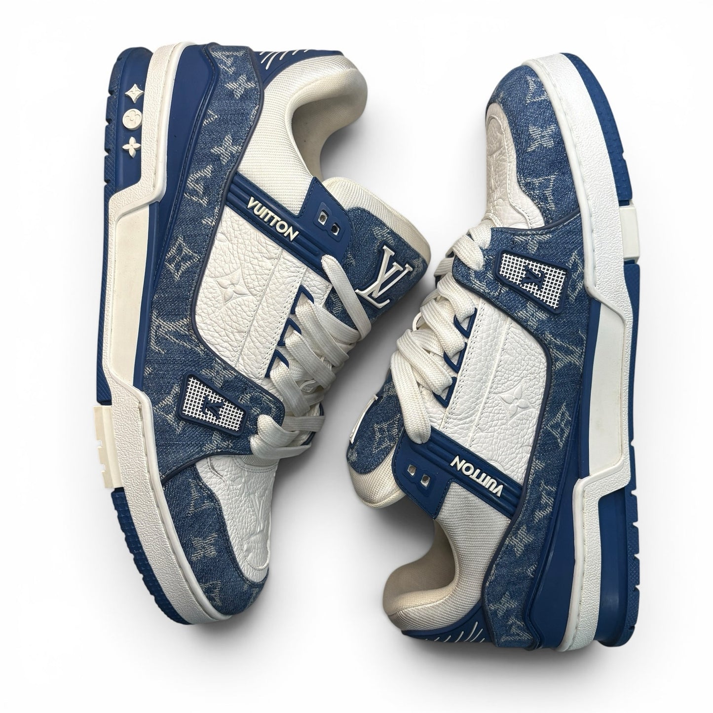 Louis Vuitton LV Trainer Blue Sneakers | Size 10LV