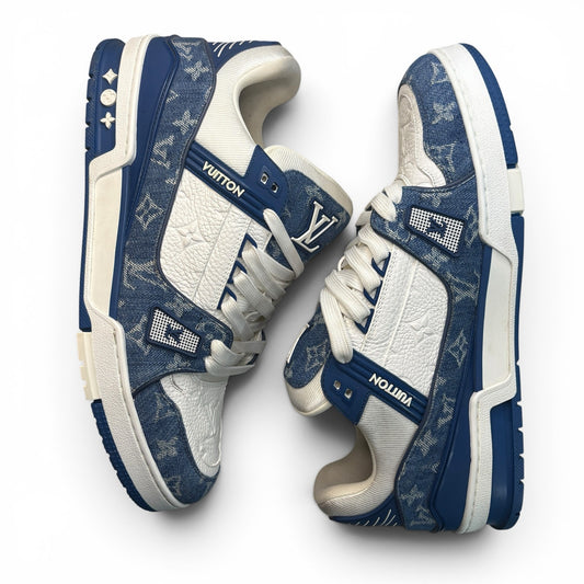 Louis Vuitton LV Trainer Blue Sneakers | Size 10LV