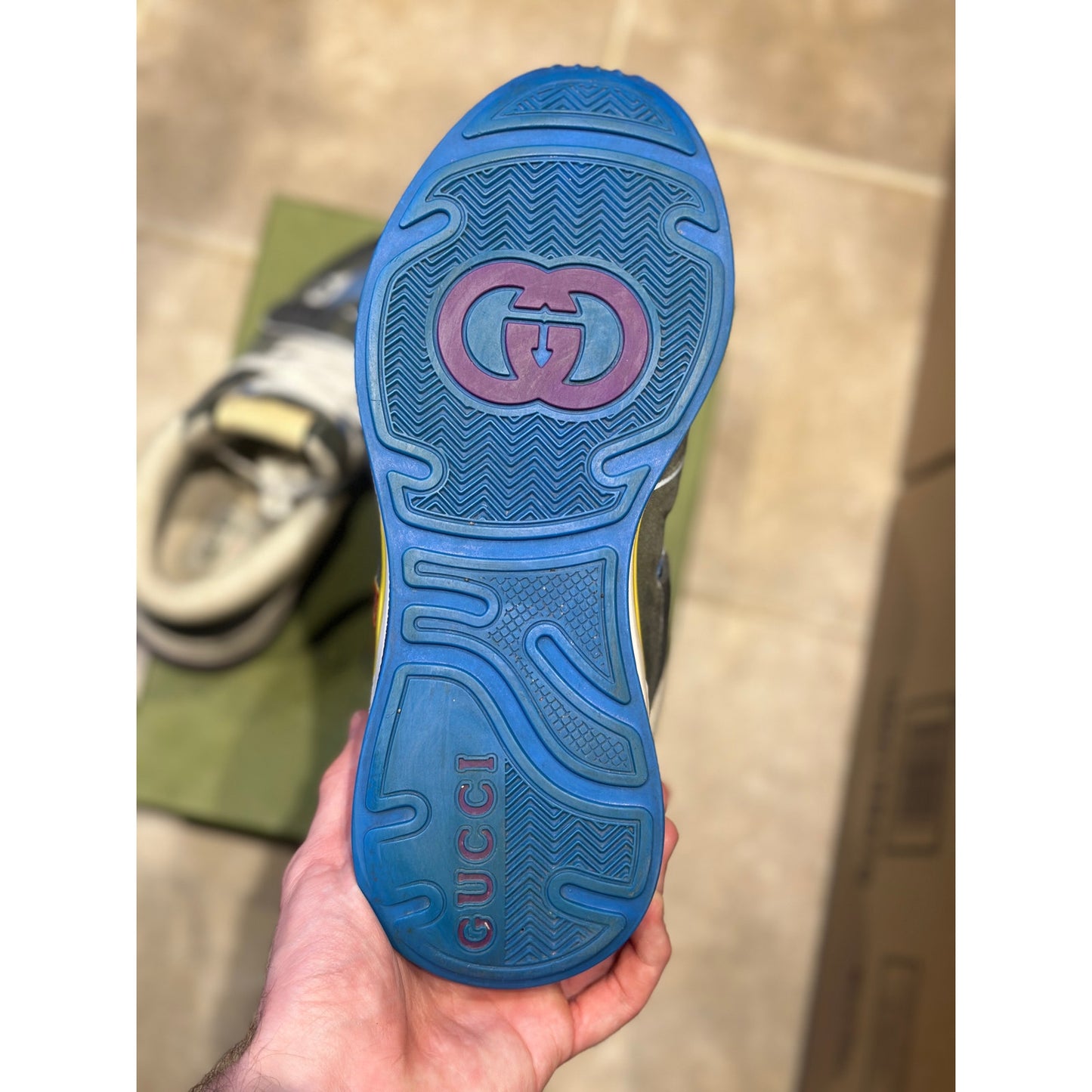 Gucci Ultraspace Mid “Black Grey” multicolor Sneakers | Size 8US
