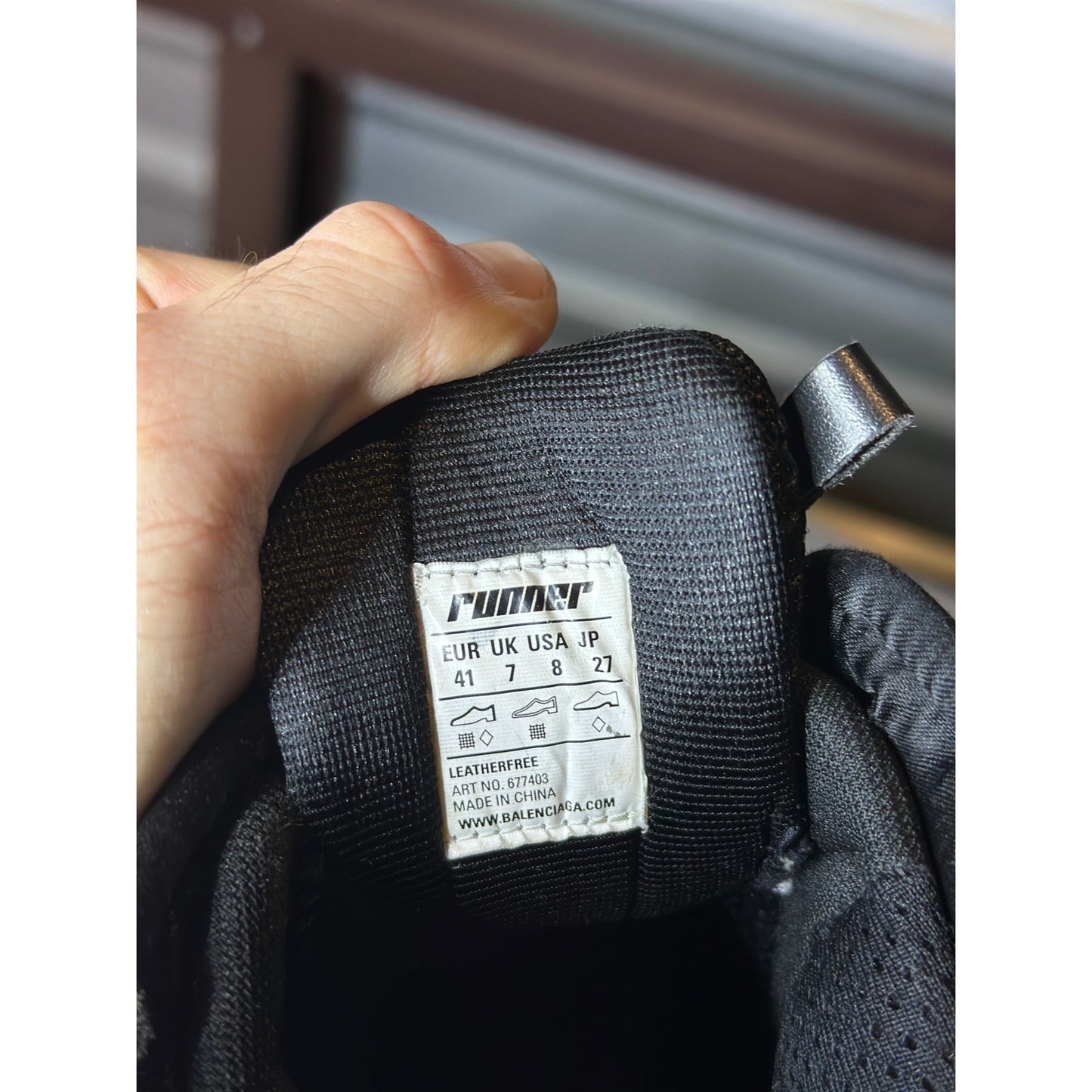 Size 8 - Balenciaga Runner Black Sneakers