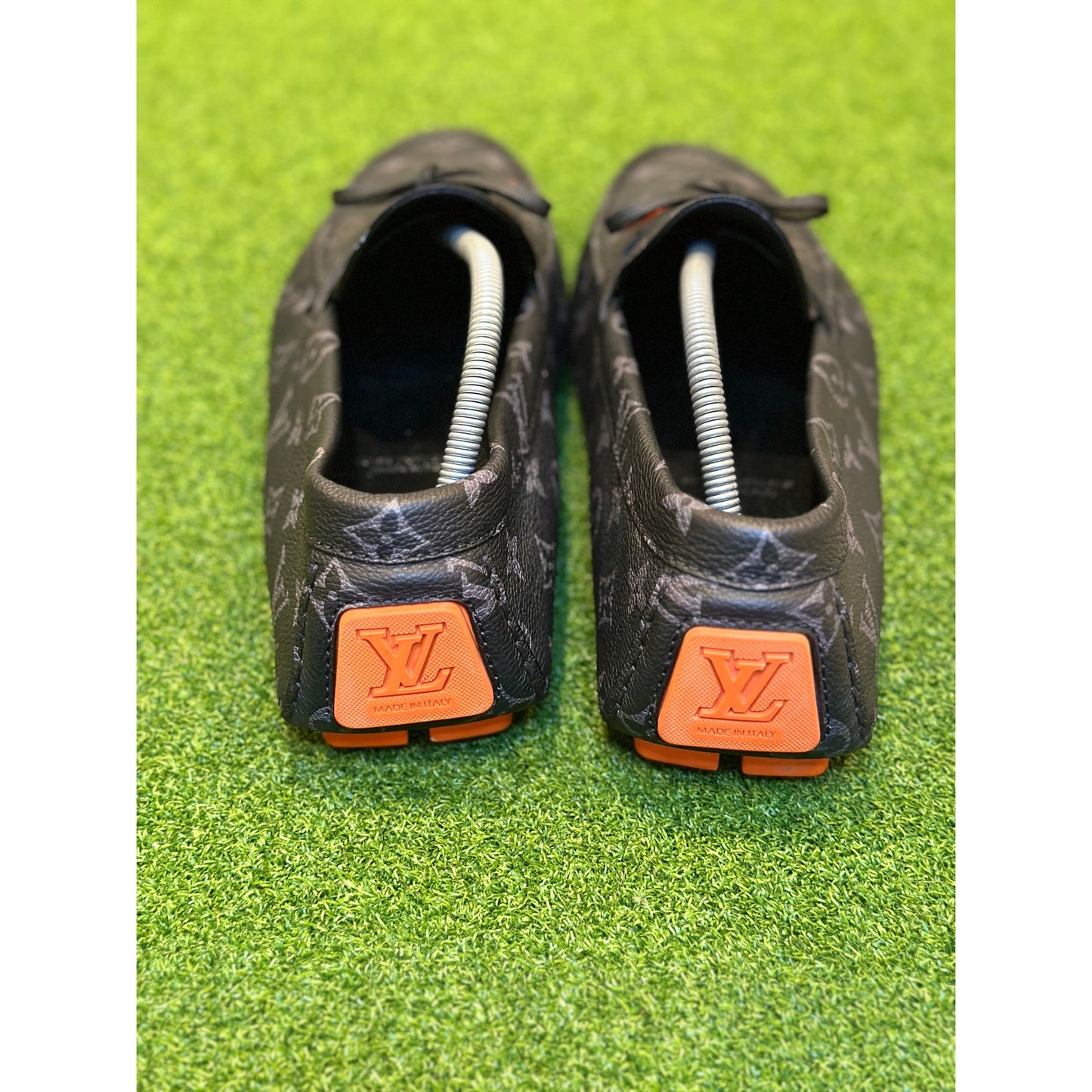 Size 12US - LV Driver Moccasin Orange Black Loafer