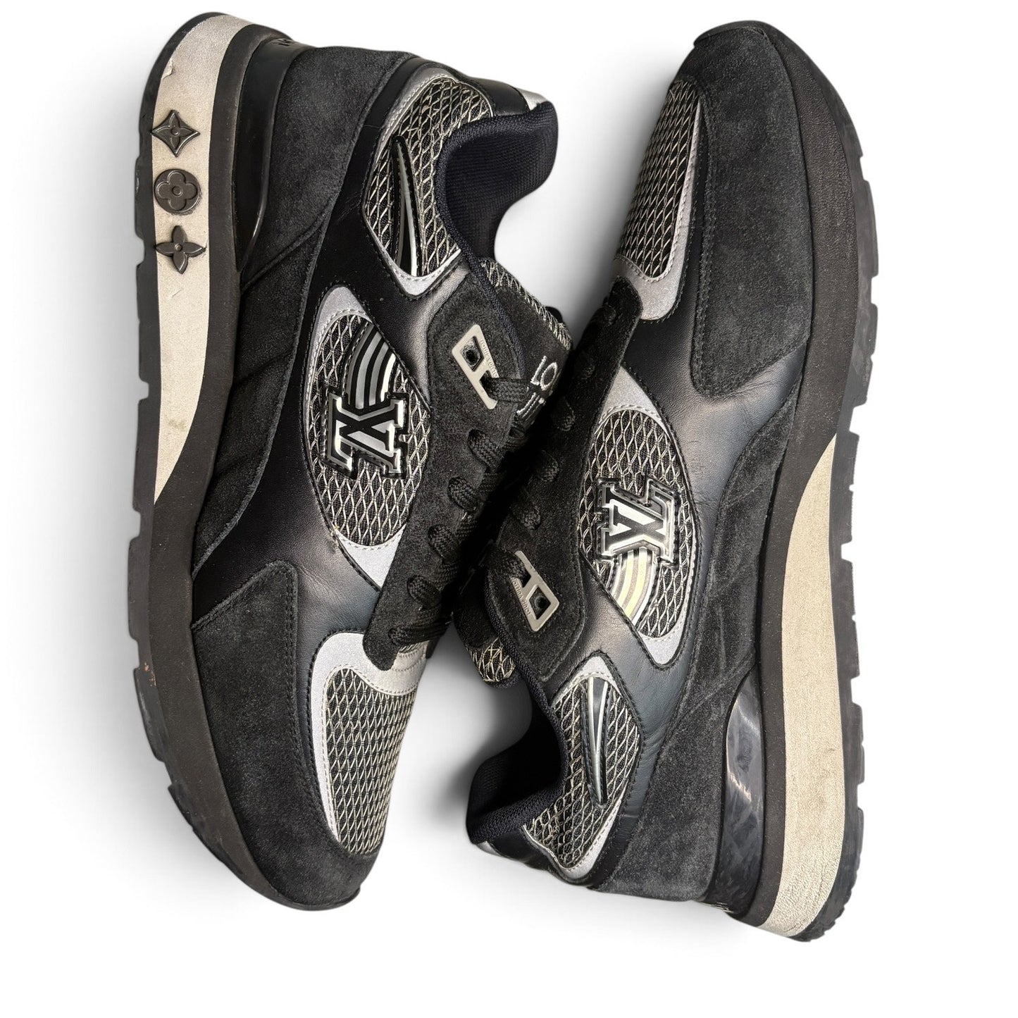 Louis Vuitton Runaway Black Suede Mesh Trainer