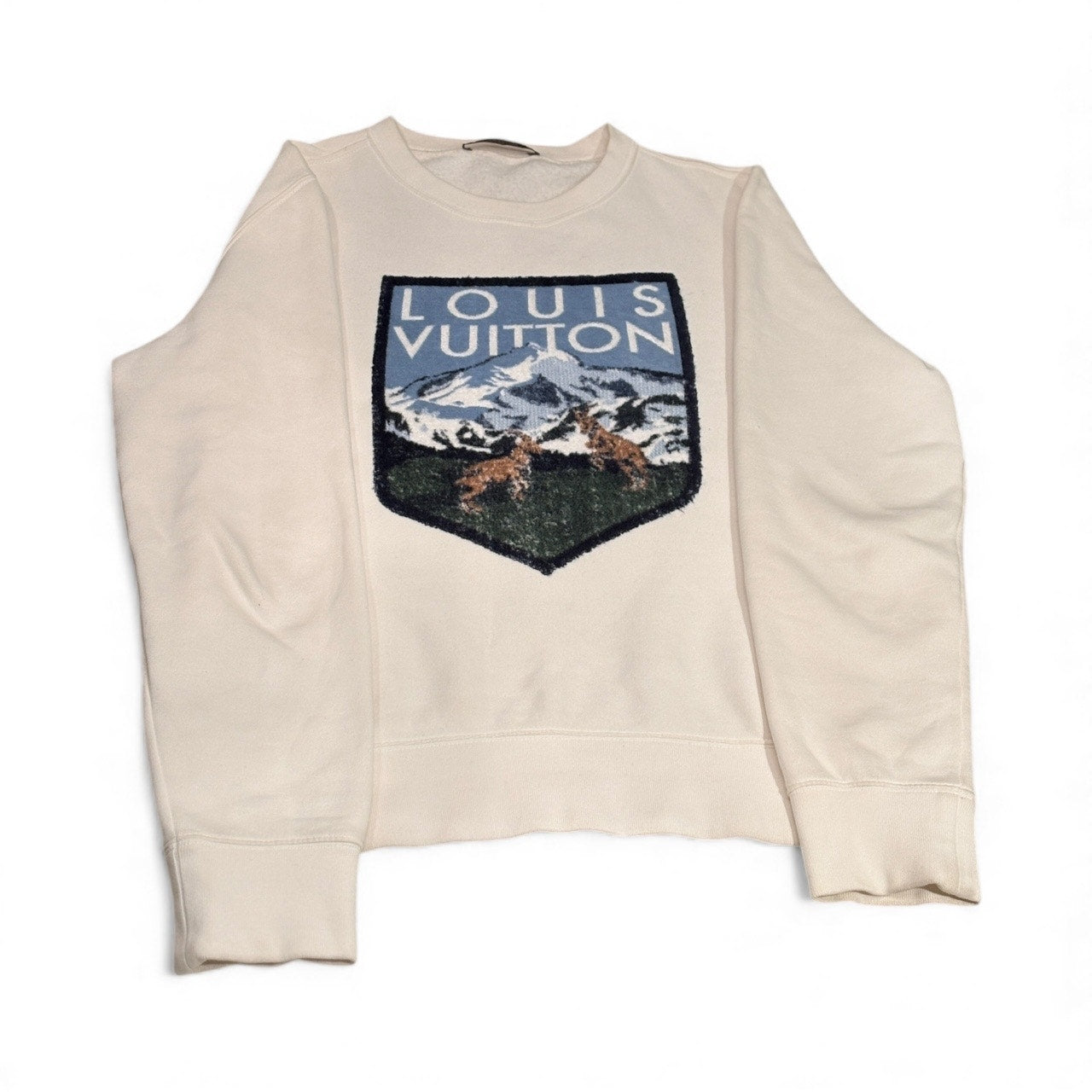 LOUIS VUITTON 19SS National Park Sweatshirt Cotton cream XL