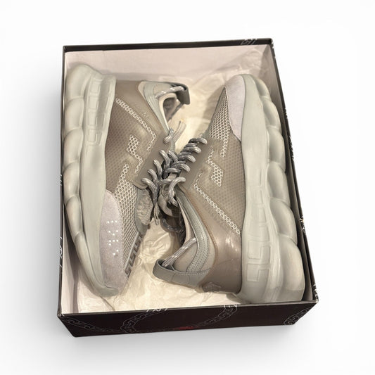 Size 11 - Versace Chain Reaction Gray Sneakers