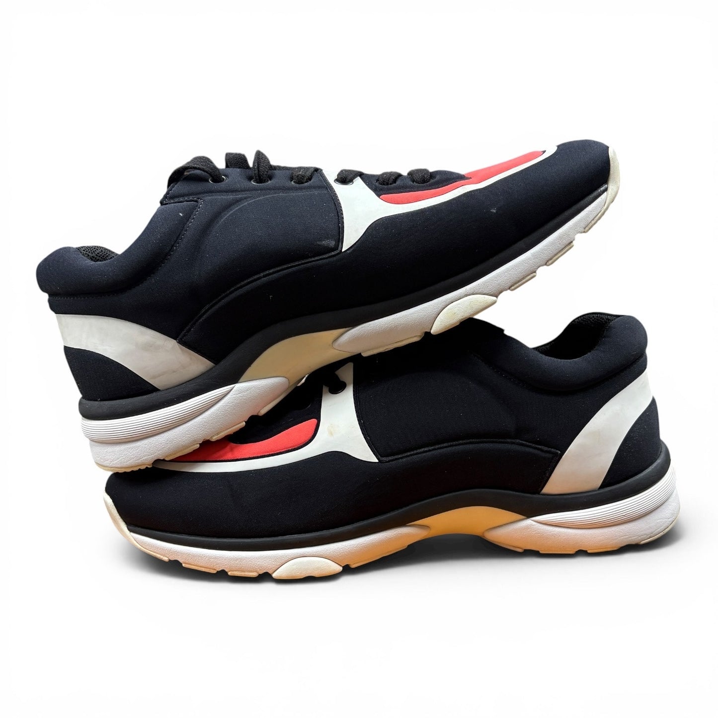 Chanel Black Neoprene CC Logo Sneakers | Size 43(10US)