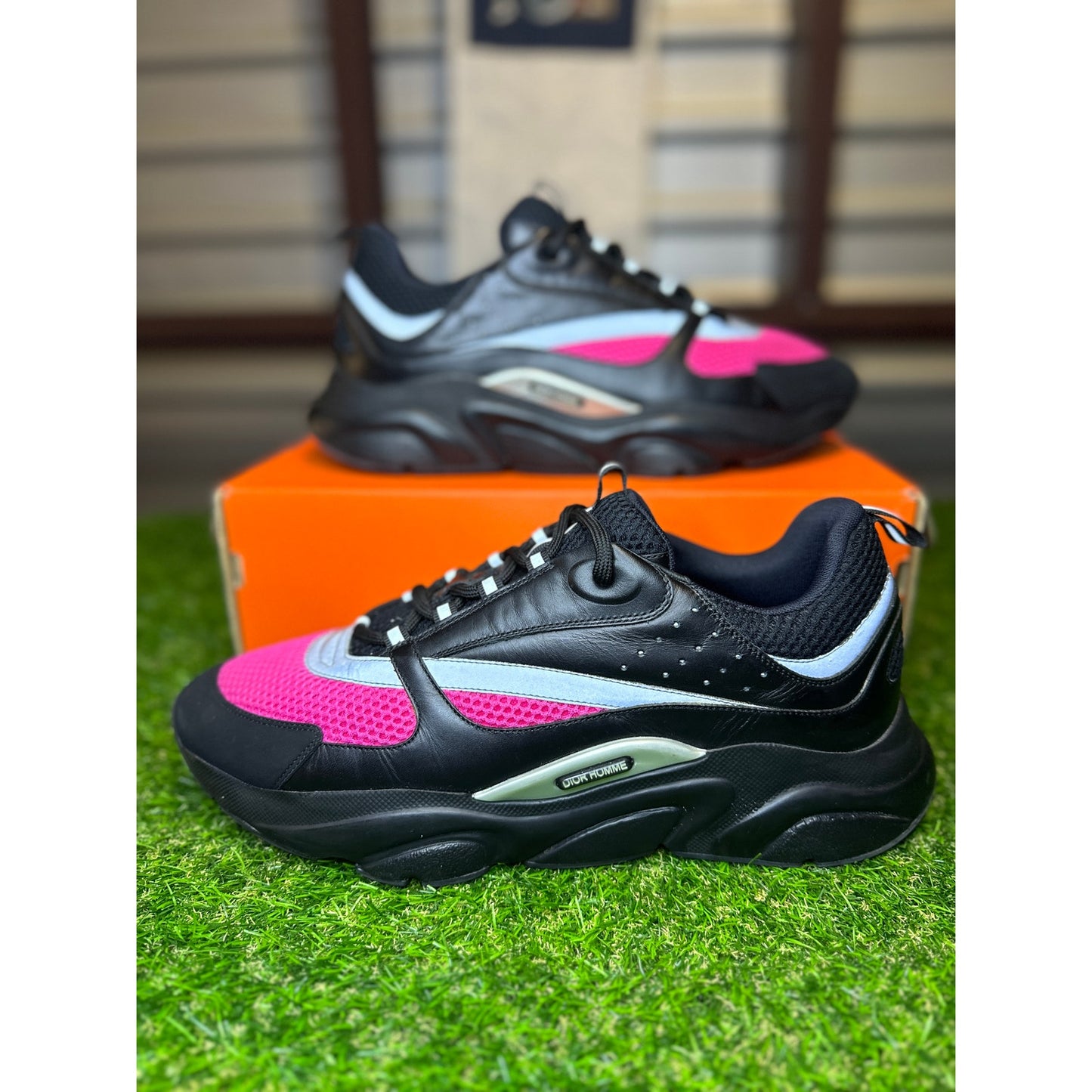 Dior Homme B22 Pink/Black Sneakers | Size 47EU