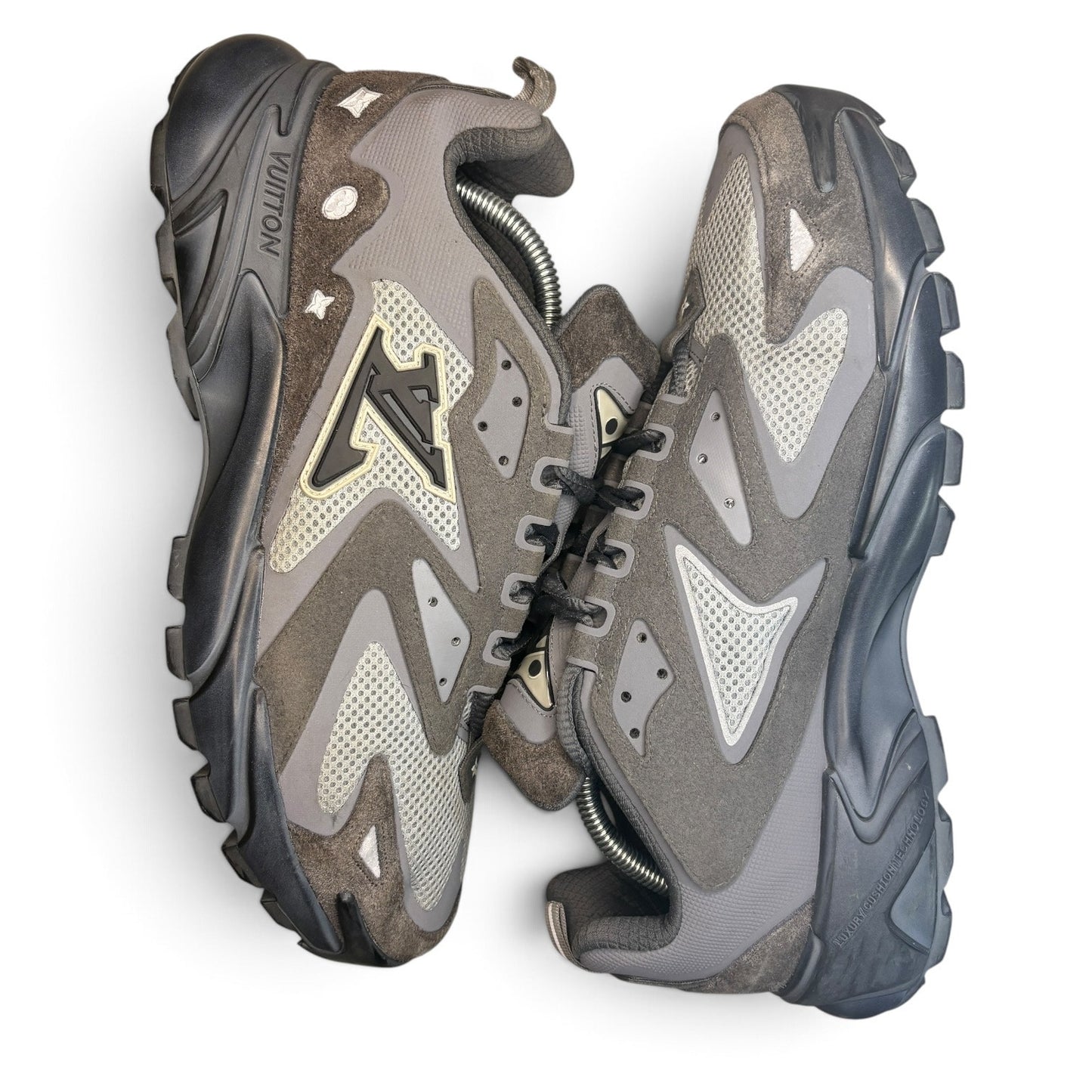 Louis Vuitton Tactic Runner Grey Suede | Size 8.5LV / 9.5US