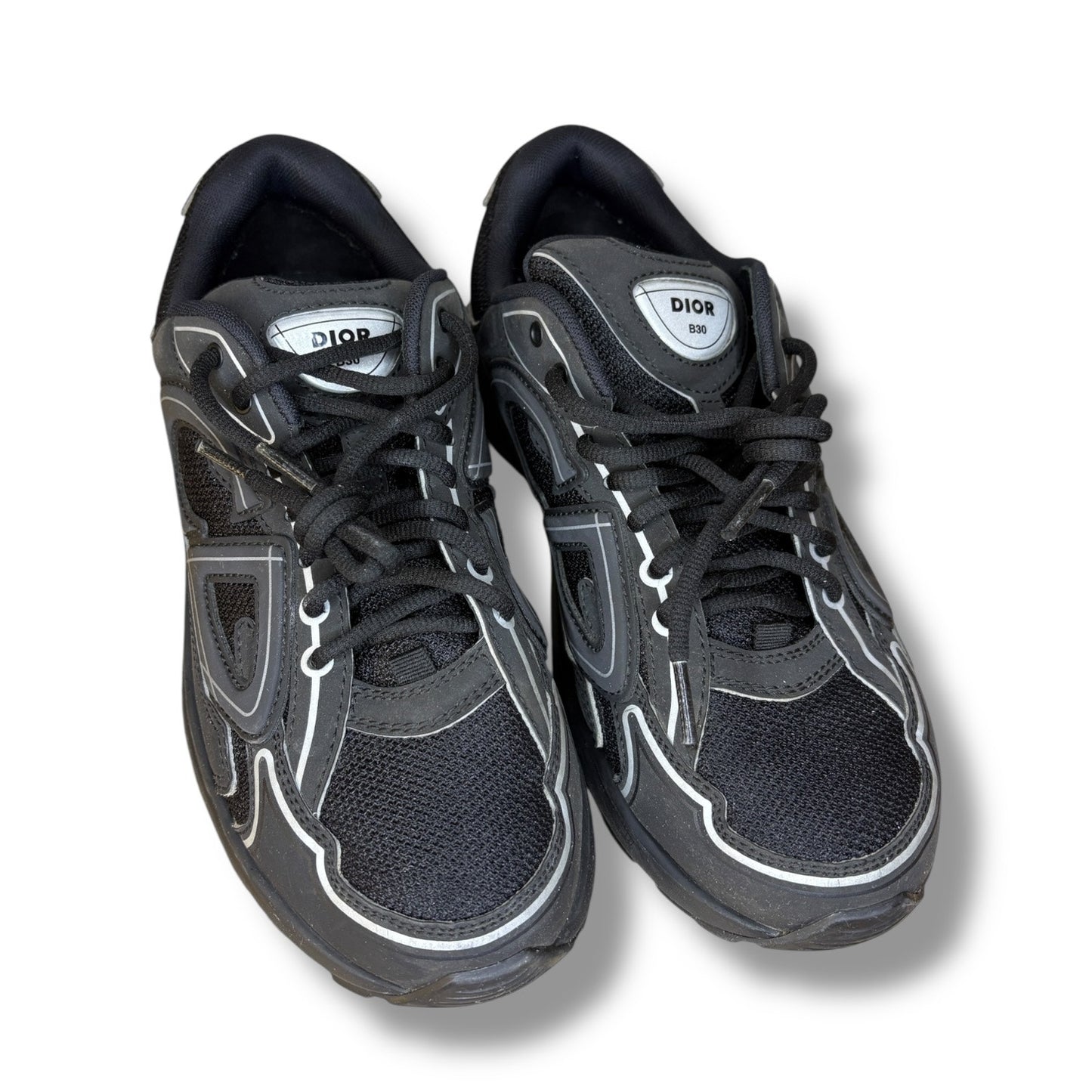 Dior B30 Black Reflective Sneakers | Size 41 (8US)