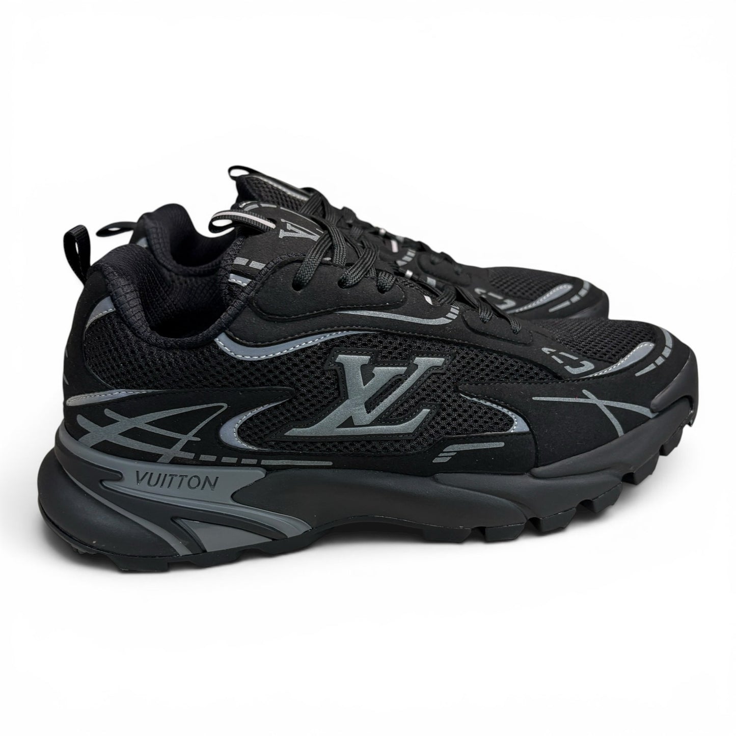 Louis Vuitton Tactic Reflective Sneakers Black New Season | 8.5LV