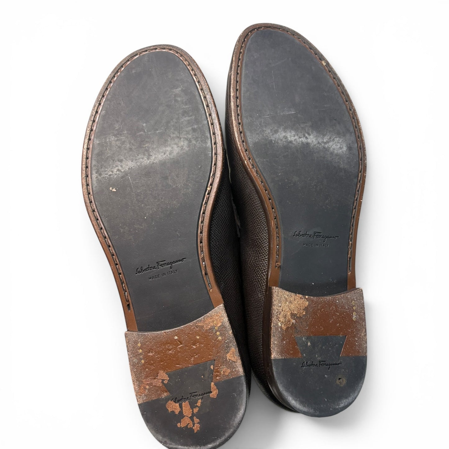 Salvador Ferragamo Gancini Bit Leather Loafer | Size 8.5UK
