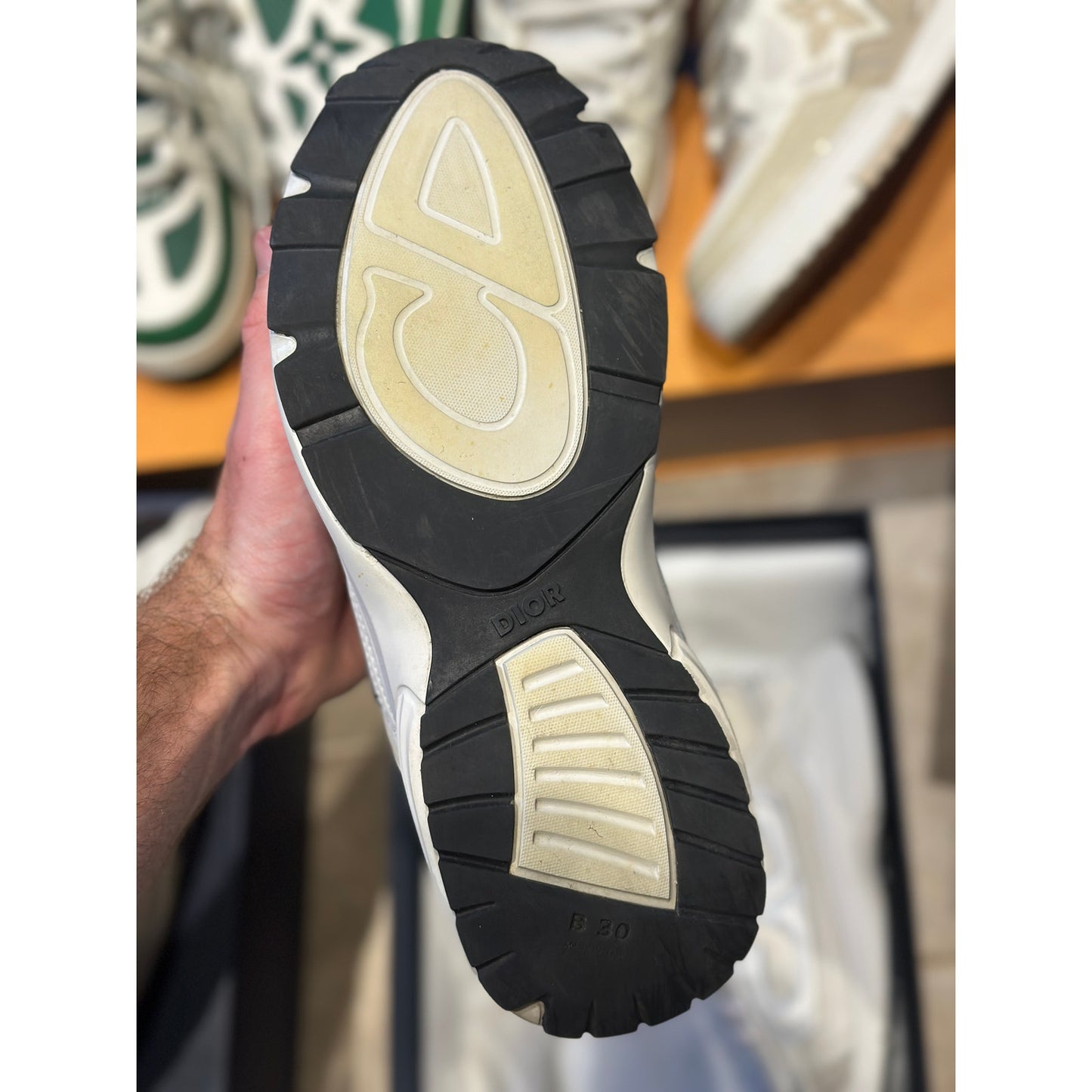 Size 9 - Dior B30 "White Grey" Sneakers