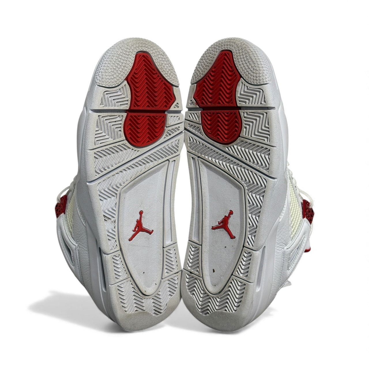 Size 9.5 - Air Jordan 4 Retro 'Orange Metallic' Sneakers