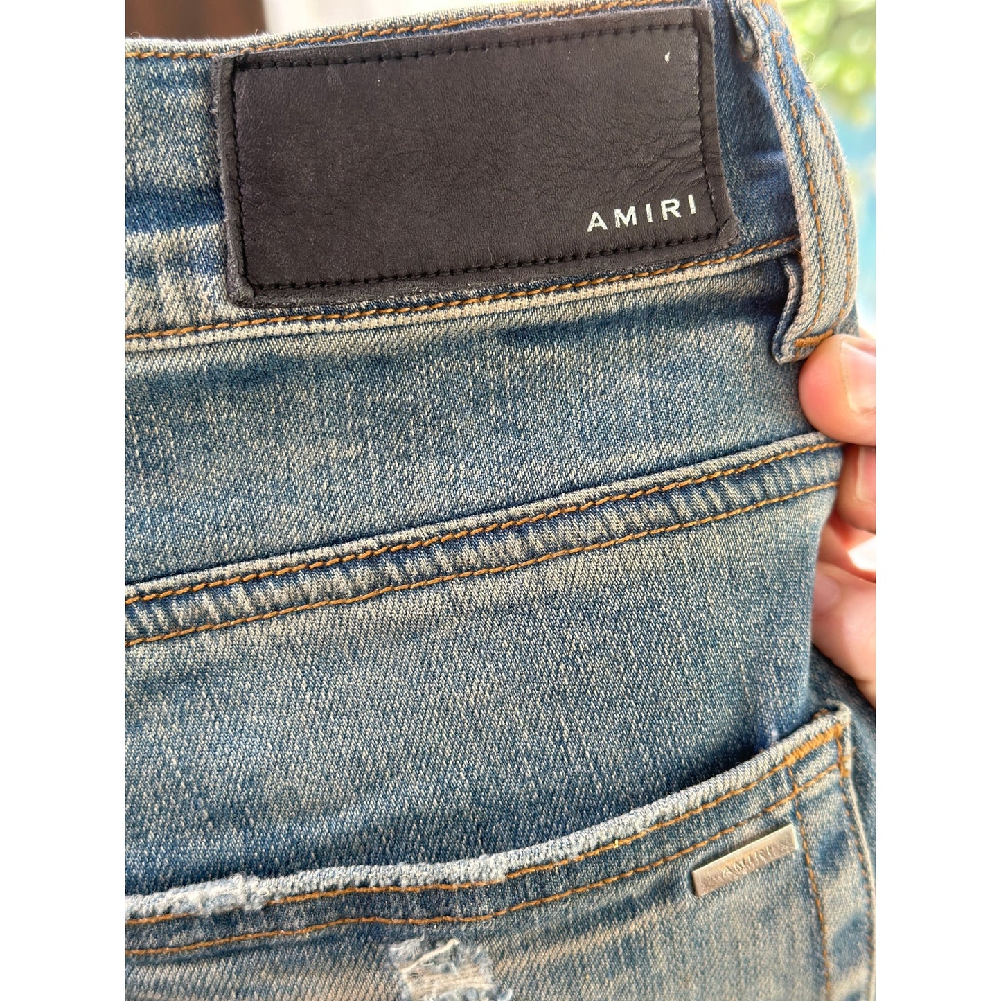 Amiri MX1 Pink Patch Size 33