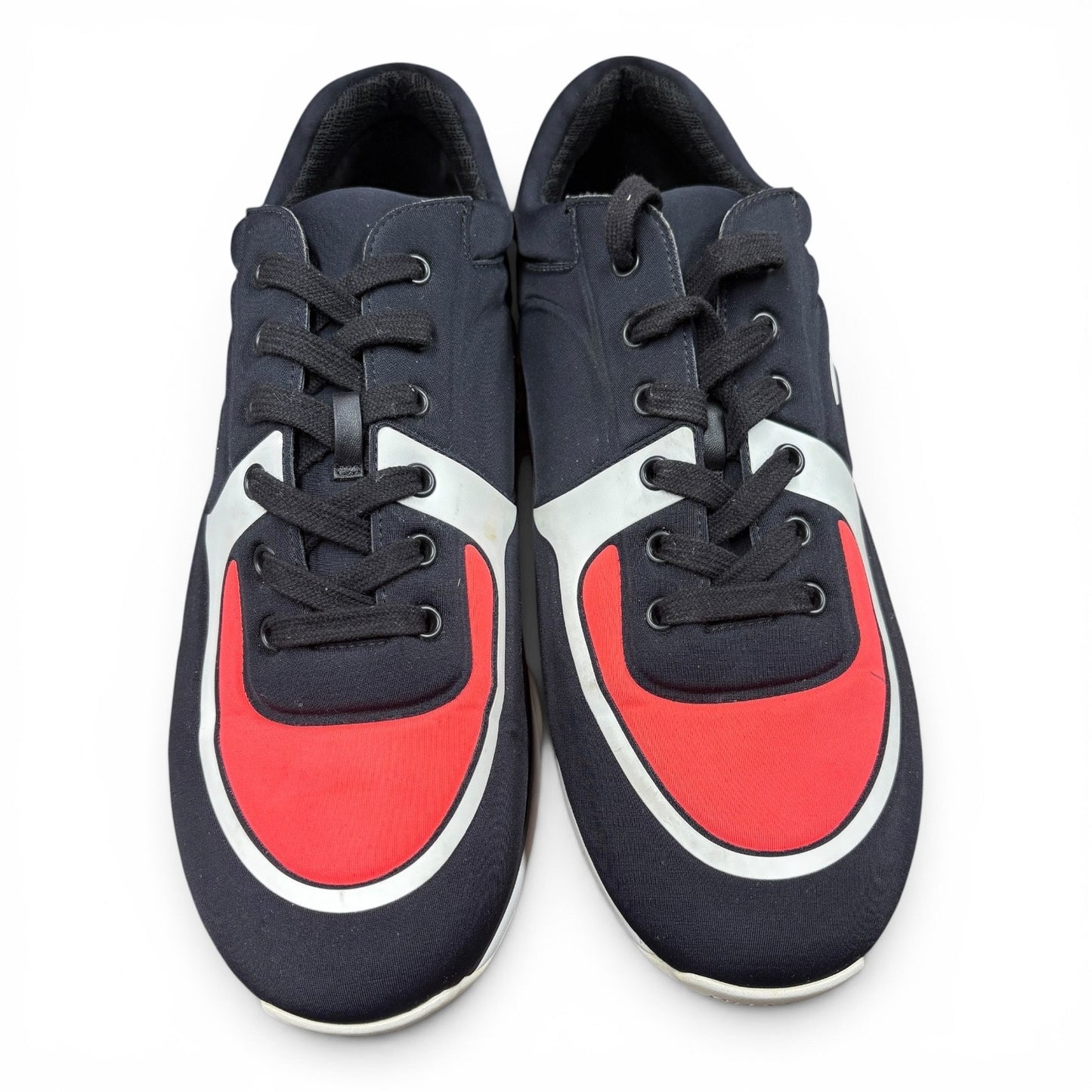 Chanel Black Neoprene CC Logo Sneakers | Size 43(10US)