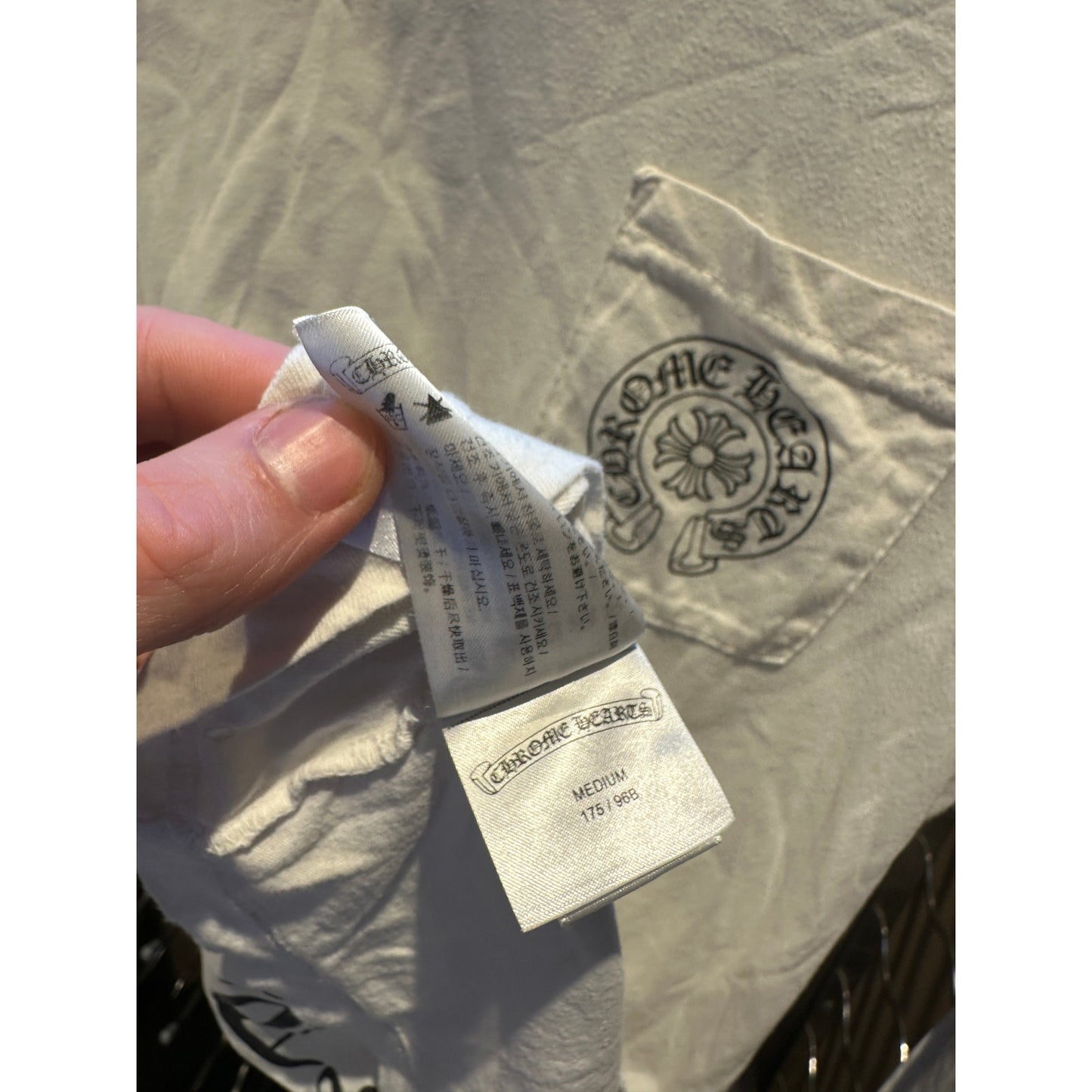 Medium - Chrome Hearts Multi Color Horse Shoe L/S T-shirt White