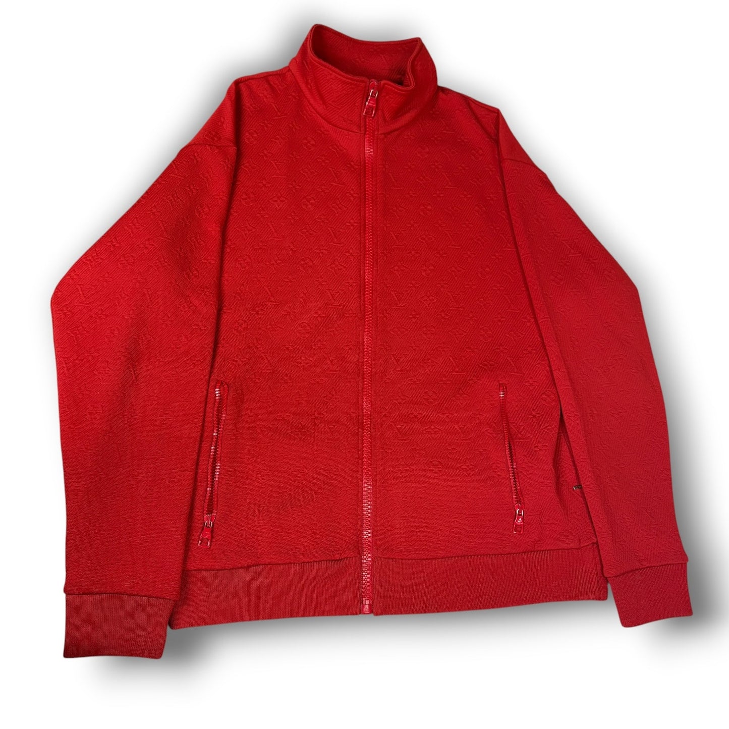 Louis Vuitton Red Monogram Track Jacket | Size XL