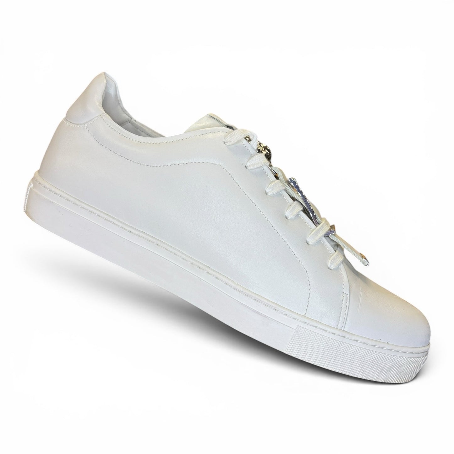 Versace White Versus Sneaker Silver Buckle | Size 44(11)