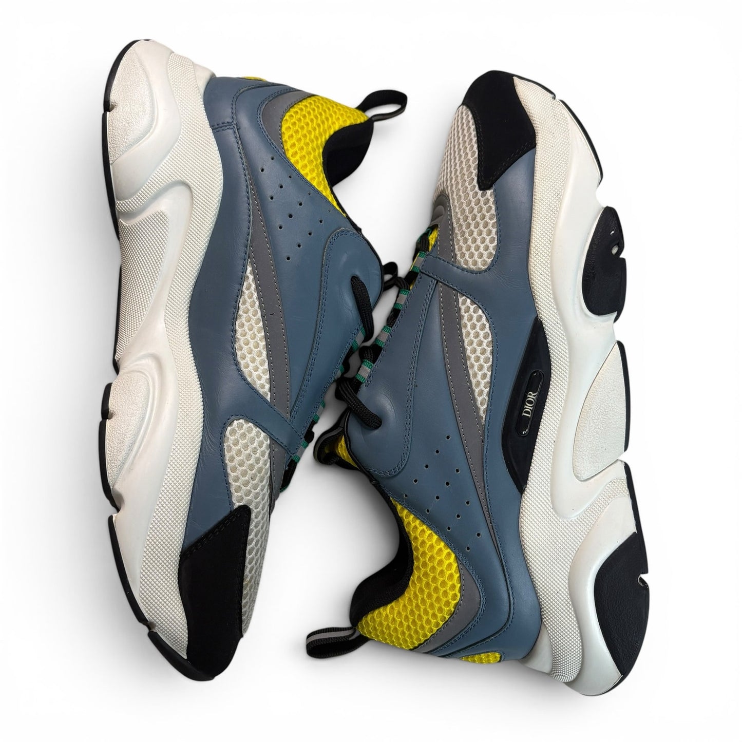 Dior B22 Reflective Low Top Blue & Yellow | Size 44 (11US)