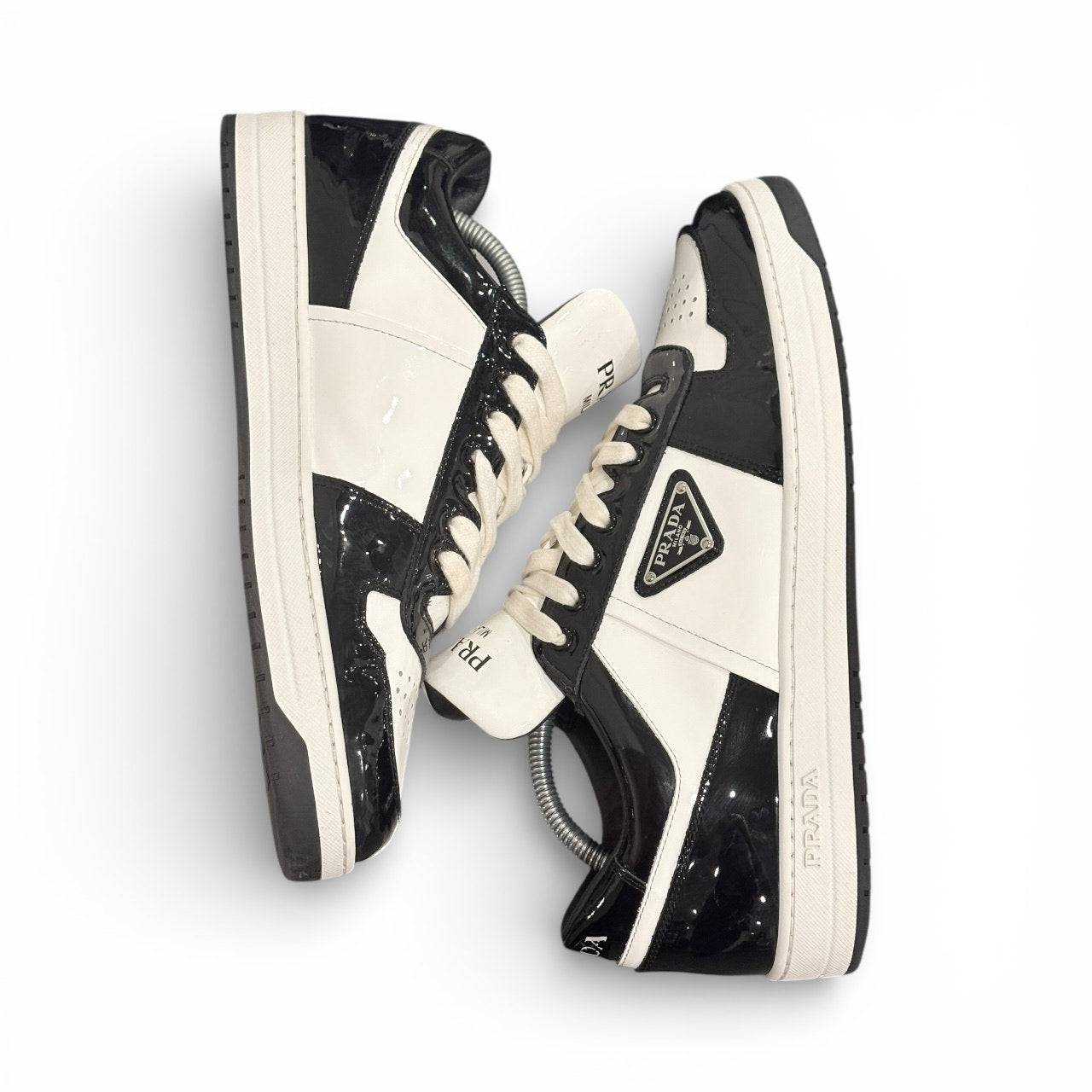 Size 8.5UK/9.5US - Prada Downtown Low Patent Leather Sneaker