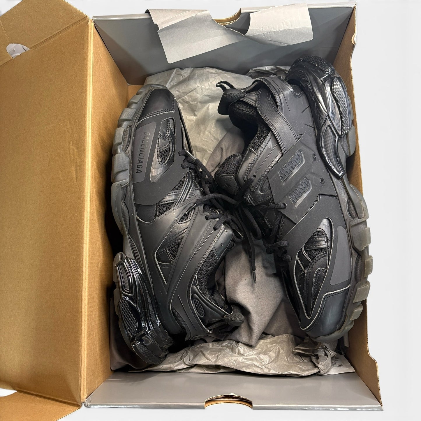 Balenciaga Track Black Sneakers | Size 10US