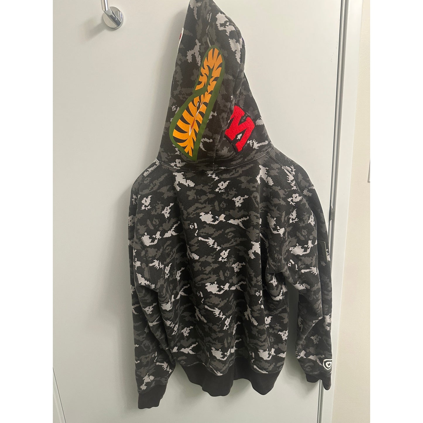 Size Large - Bape ABC Camo Black White Grey