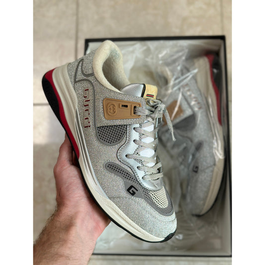 Gucci Men's Ultrapace Glitter Low Top Sneakers | Size 9.5 US