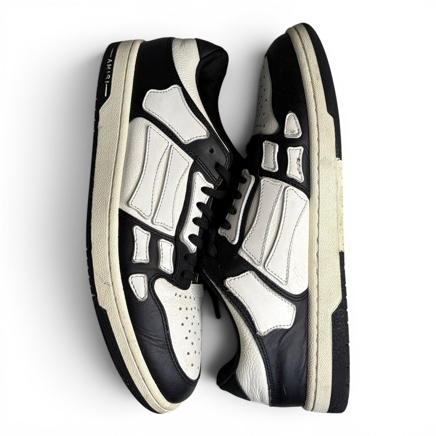 Amiri Skel Top Low Sneakers Black / White | Size 45 (12US)