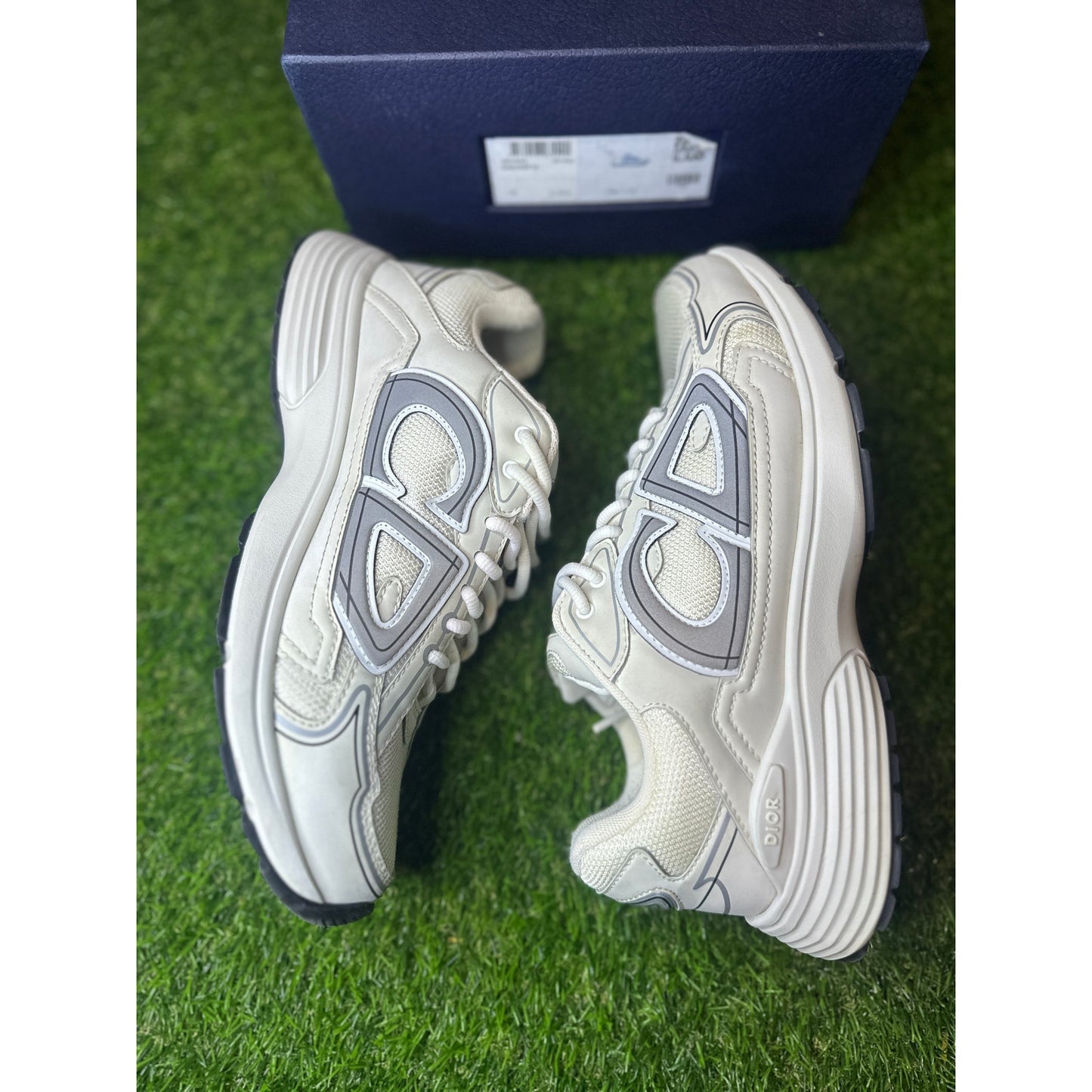 Size 9 - Dior B30 White Men's Mesh Sneakers