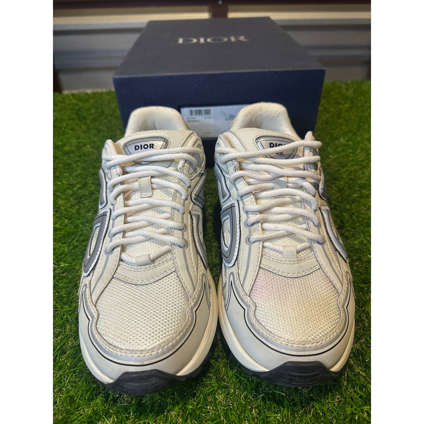 Size 9 - Dior B30 White Men's Mesh Sneakers