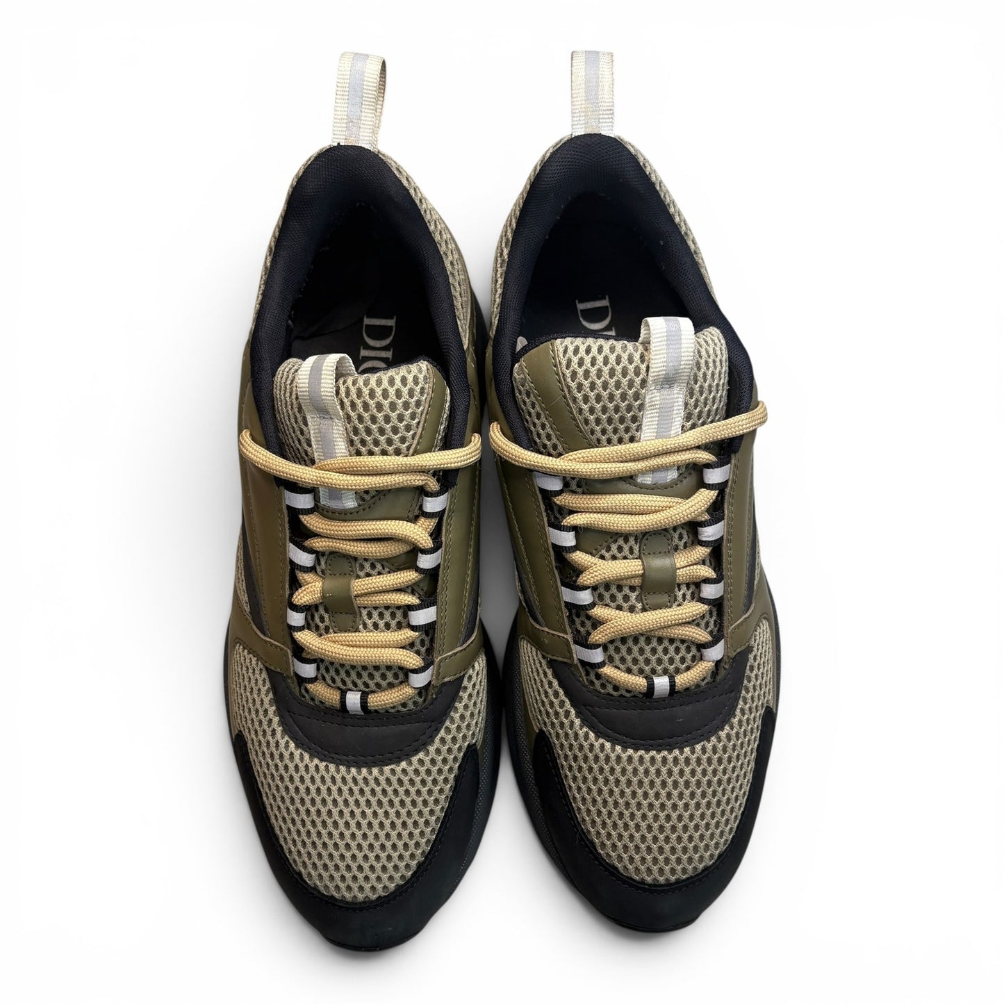 Dior B22 Reflective Low Top Khaki Sneakers | Size 43 (10US)