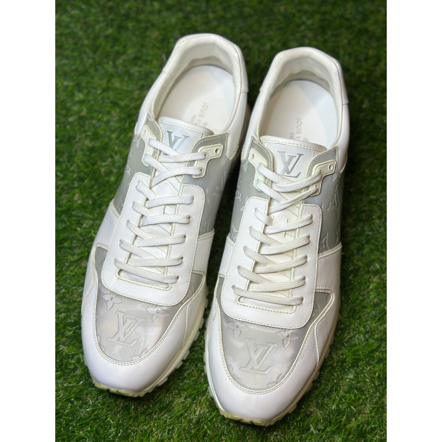 Louis Vuitton Runaway White/Grey Sneakers | Size 10.5UK