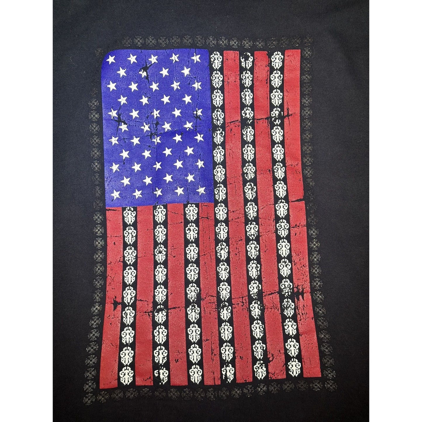 XL - Chrome Hearts USA Flag Zip Up Hoodie