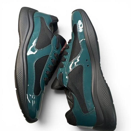Prada America's Cup Sneakers Green / Black | Size 10UK