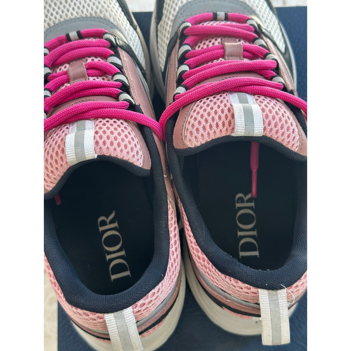Dior B22 Reflective Low Top Sneaker ‘Pink Black White’ | 9US