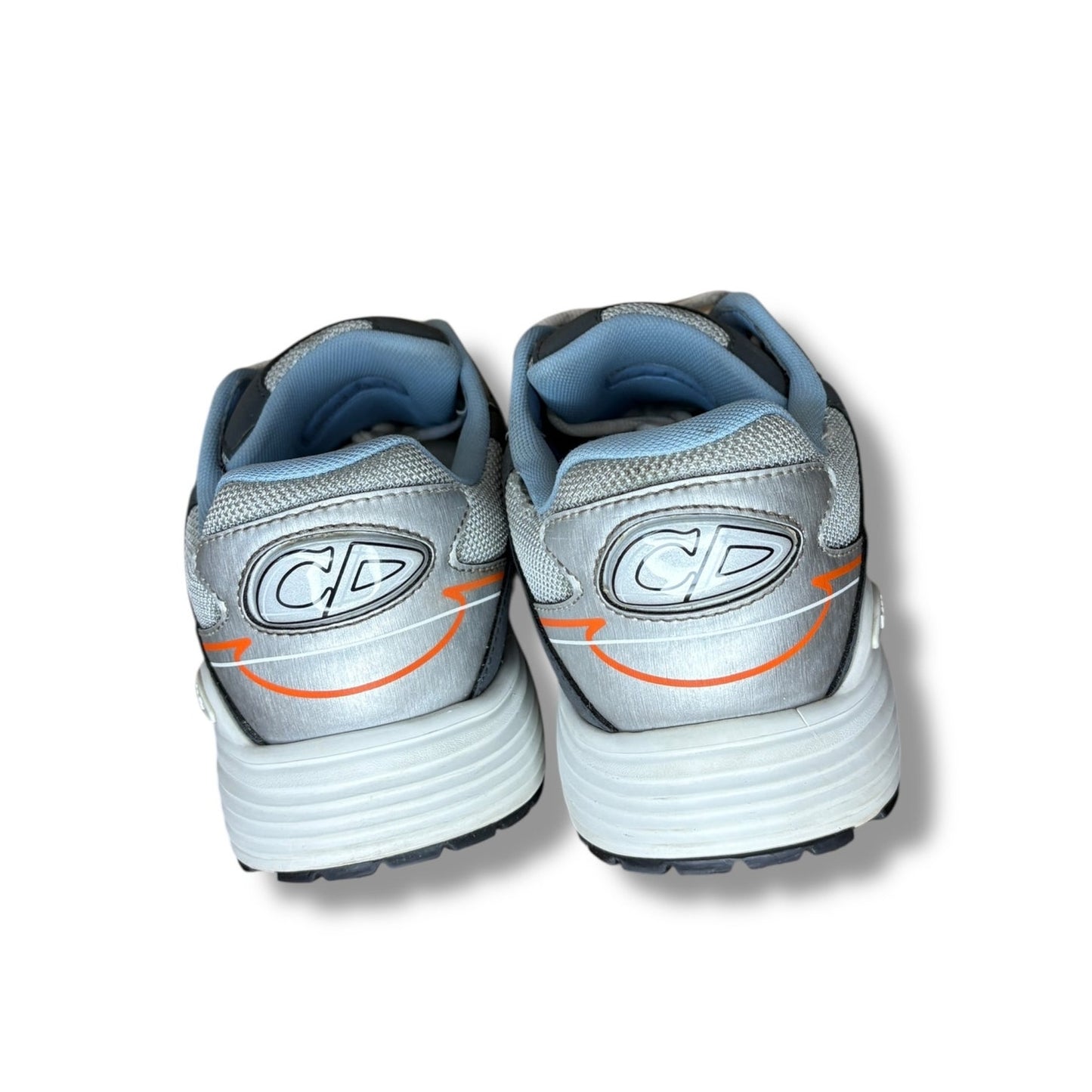 Dior B30 Silver Grey Blue Orange Sneakers | Size 44 (11US)