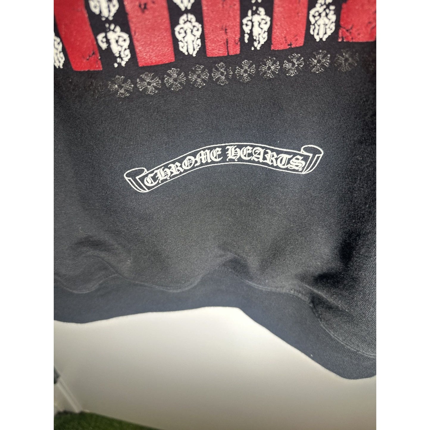 XL - Chrome Hearts USA Flag Zip Up Hoodie