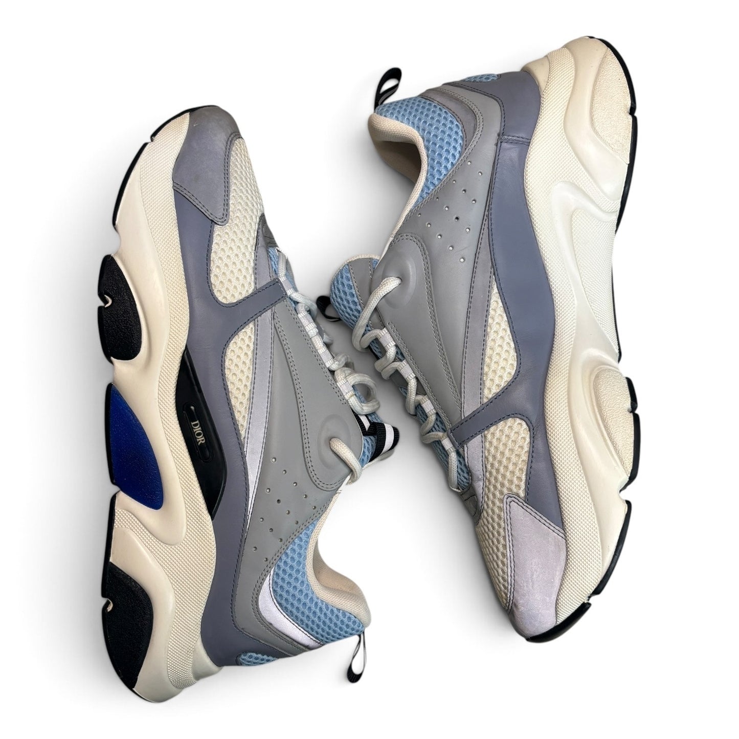 Dior B22 Reflective Baby Blue / White Sneakers | Size 45 (12US)