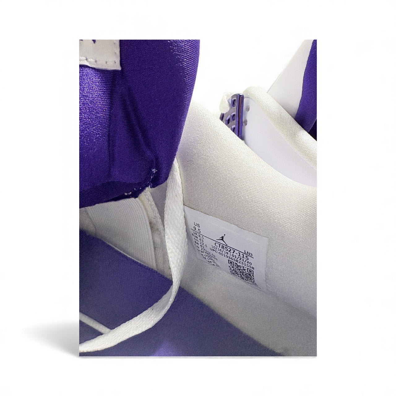 Size 9.5 - Air Jordan 4 Retro 'Purple Metallic' 2020