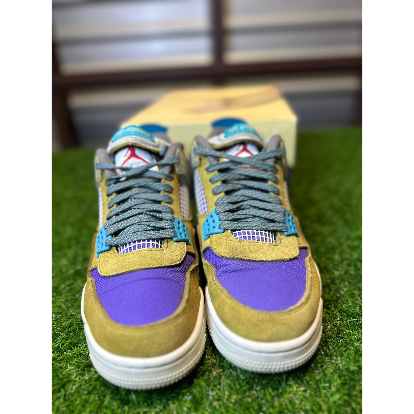 Size 10 - Jordan 4 Union Dessert Moss